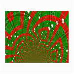 Background Abstract Christmas Pattern Small Glasses Cloth (2-Side) Back