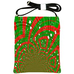 Background Abstract Christmas Pattern Shoulder Sling Bags by Nexatart