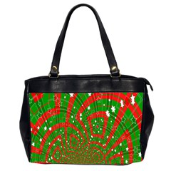 Background Abstract Christmas Pattern Office Handbags (2 Sides)  by Nexatart