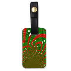 Background Abstract Christmas Pattern Luggage Tags (one Side)  by Nexatart