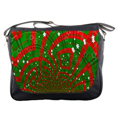 Background Abstract Christmas Pattern Messenger Bags by Nexatart