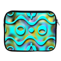 Background Braid Fantasy Blue Apple Ipad 2/3/4 Zipper Cases by Nexatart