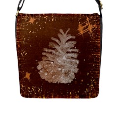 Background Christmas Tree Christmas Flap Messenger Bag (l)  by Nexatart