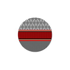 Background Damask Red Black Golf Ball Marker (4 Pack) by Nexatart