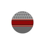 Background Damask Red Black Golf Ball Marker (4 pack) Front