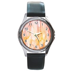 Background Modern Computer Design Round Metal Watch by Nexatart