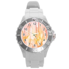 Background Modern Computer Design Round Plastic Sport Watch (l) by Nexatart