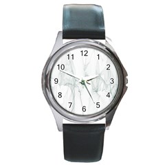 Background Modern Computer Design Round Metal Watch by Nexatart