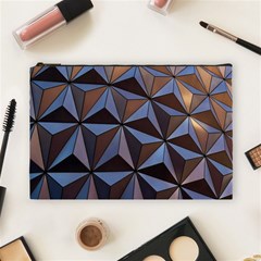 Background Geometric Shapes Cosmetic Bag (large)  by Nexatart