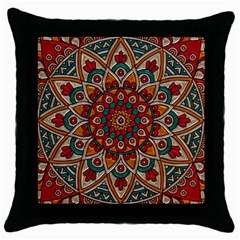 Background Metallizer Pattern Art Throw Pillow Case (black) by Nexatart