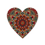 Background Metallizer Pattern Art Heart Magnet Front