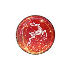 Background Reindeer Christmas Hat Clip Ball Marker (10 Pack) by Nexatart