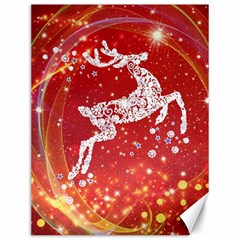 Background Reindeer Christmas Canvas 12  X 16   by Nexatart