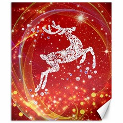 Background Reindeer Christmas Canvas 20  X 24   by Nexatart