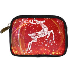 Background Reindeer Christmas Digital Camera Cases by Nexatart