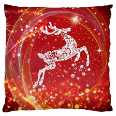 Background Reindeer Christmas Standard Flano Cushion Case (one Side) by Nexatart