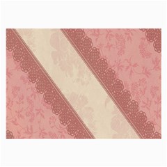 Background Pink Great Floral Design Large Glasses Cloth by Nexatart