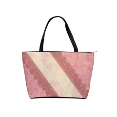 Background Pink Great Floral Design Shoulder Handbags by Nexatart