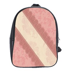 Background Pink Great Floral Design School Bags(large)  by Nexatart