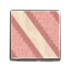 Background Pink Great Floral Design Memory Card Reader (square) by Nexatart