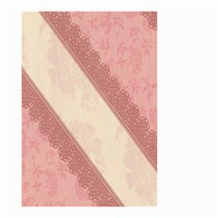 Background Pink Great Floral Design Small Garden Flag (two Sides) by Nexatart