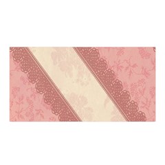 Background Pink Great Floral Design Satin Wrap by Nexatart