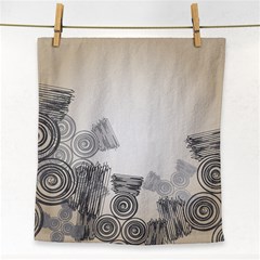 Background Retro Abstract Pattern Face Towel by Nexatart