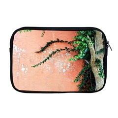 Background Stone Wall Pink Tree Apple Macbook Pro 17  Zipper Case by Nexatart