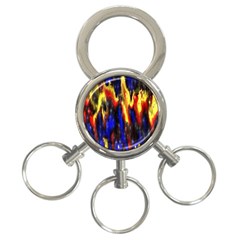 Banner Header Plasma Fractal 3-ring Key Chains by Nexatart