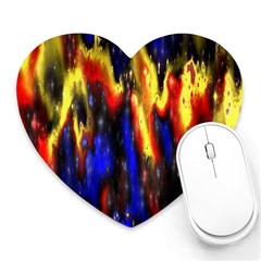 Banner Header Plasma Fractal Heart Mousepads by Nexatart