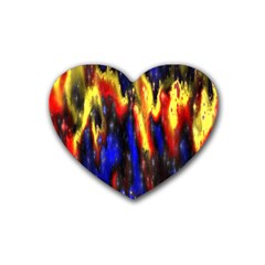 Banner Header Plasma Fractal Heart Coaster (4 Pack)  by Nexatart