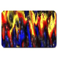 Banner Header Plasma Fractal Large Doormat  by Nexatart