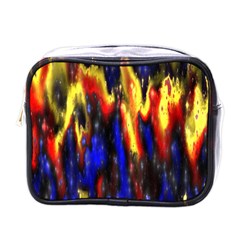 Banner Header Plasma Fractal Mini Toiletries Bags by Nexatart