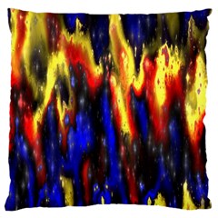 Banner Header Plasma Fractal Large Cushion Case (two Sides) by Nexatart