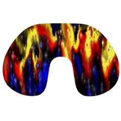 Banner Header Plasma Fractal Travel Neck Pillows by Nexatart