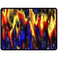 Banner Header Plasma Fractal Double Sided Fleece Blanket (large)  by Nexatart