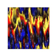 Banner Header Plasma Fractal Small Satin Scarf (square) by Nexatart