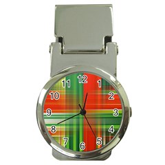 Background Texture Structure Green Money Clip Watches by Nexatart