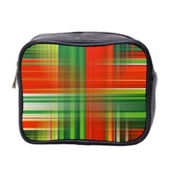 Background Texture Structure Green Mini Toiletries Bag 2-side by Nexatart