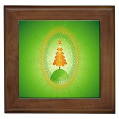 Beautiful Christmas Tree Design Framed Tiles by Nexatart