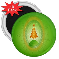 Beautiful Christmas Tree Design 3  Magnets (10 Pack)  by Nexatart