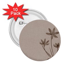 Background Vintage Drawing Sepia 2 25  Buttons (10 Pack)  by Nexatart