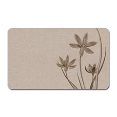 Background Vintage Drawing Sepia Magnet (rectangular) by Nexatart