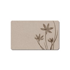 Background Vintage Drawing Sepia Magnet (name Card) by Nexatart