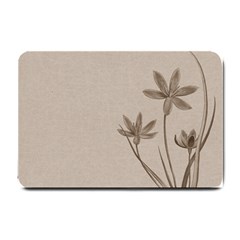 Background Vintage Drawing Sepia Small Doormat  by Nexatart