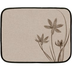 Background Vintage Drawing Sepia Fleece Blanket (mini) by Nexatart