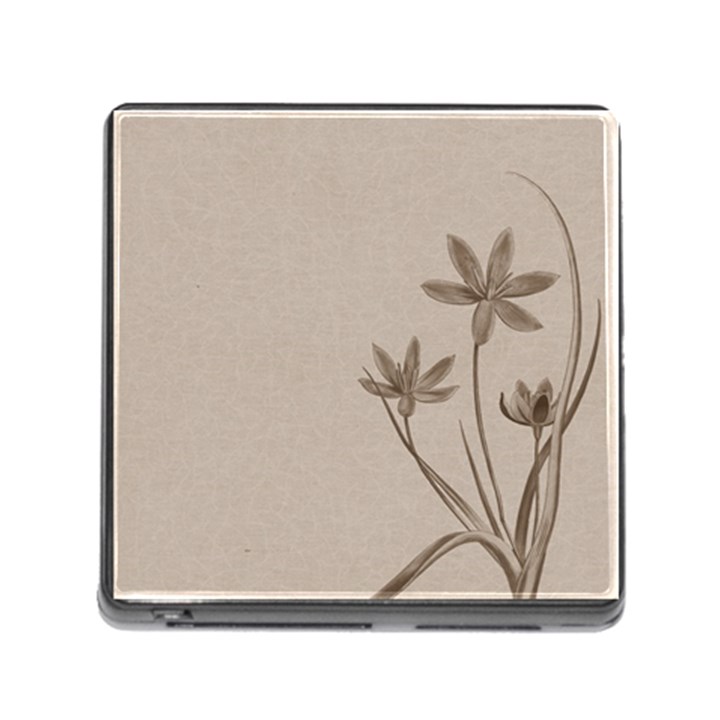 Background Vintage Drawing Sepia Memory Card Reader (Square)