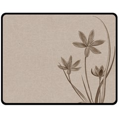 Background Vintage Drawing Sepia Fleece Blanket (medium)  by Nexatart