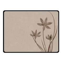 Background Vintage Drawing Sepia Double Sided Fleece Blanket (small)  by Nexatart