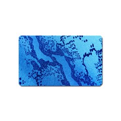 Background Tissu Fleur Bleu Magnet (name Card) by Nexatart